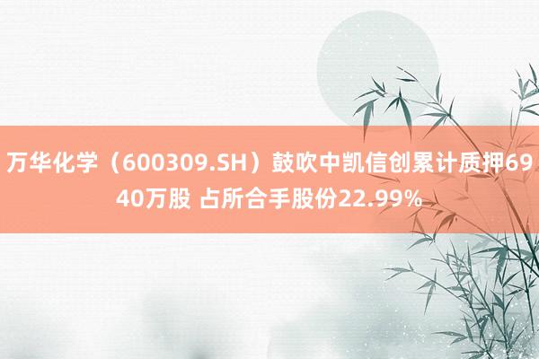 万华化学（600309.SH）鼓吹中凯信创累计质押6940万股 占所合手股份22.99%